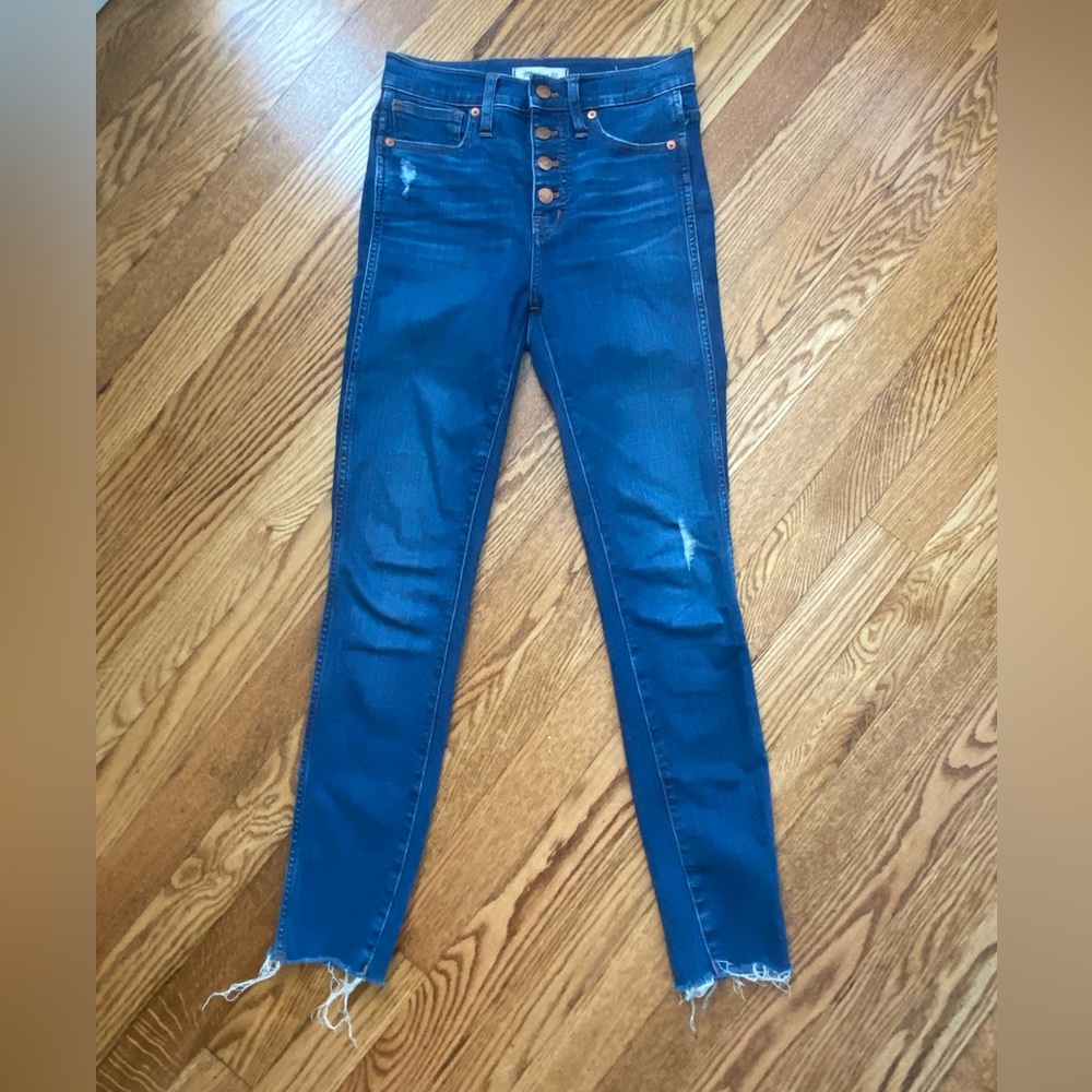 Madewell 10” High-Rise Skinny with Bottom Fly